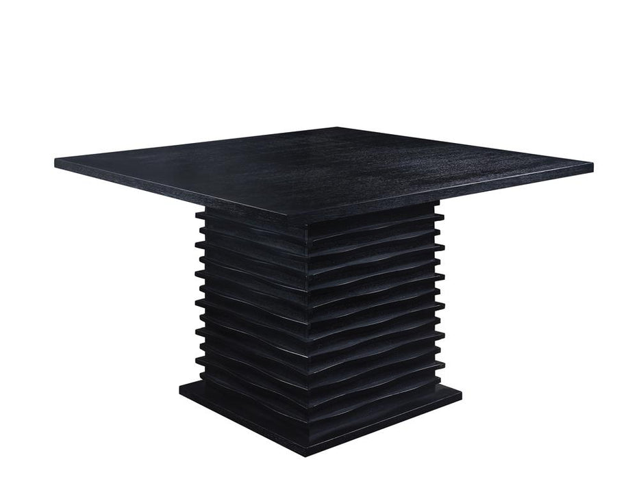 Stanton Square Counter Table Black - U&U Home Budget Furniture (Carteret, NJ)