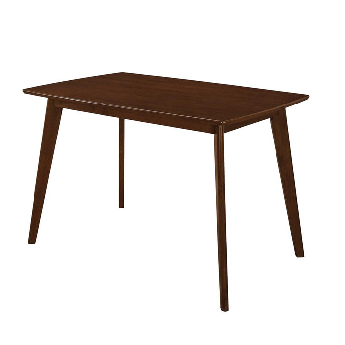 Kersey Dining Table with Angled Legs Chestnut - U&U Home Budget Furniture (Carteret, NJ)
