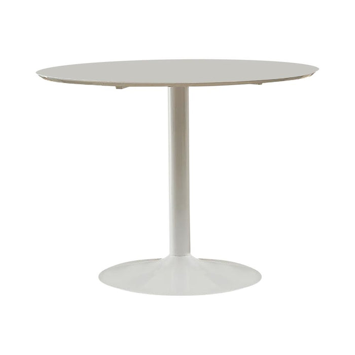 Lowry Round Dining Table White - U&U Home Budget Furniture (Carteret, NJ)