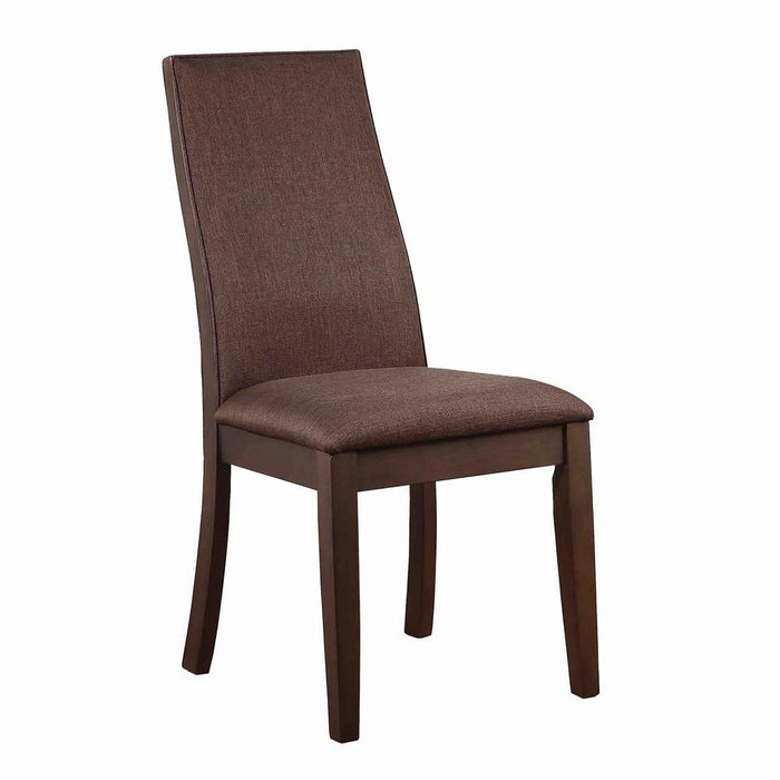 Spring Creek Upholstered Side Chairs Rich Cocoa Brown (Set of 2) - U&U Home Budget Furniture (Carteret, NJ)