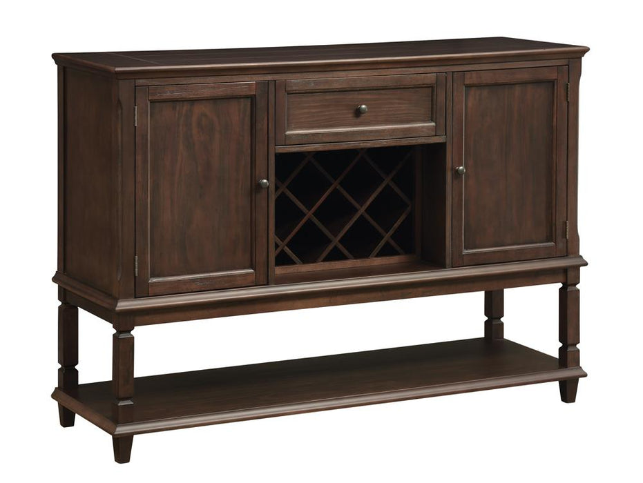 Parkins Server with Lower Shelf Rustic Espresso - U&U Home Budget Furniture (Carteret, NJ)