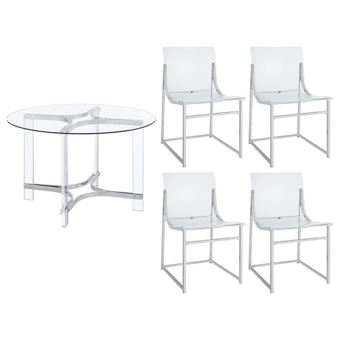 Keeling 5 Pc Dining Set - U&U Home Budget Furniture (Carteret, NJ)