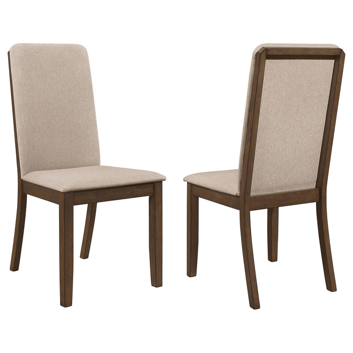 Wethersfield Solid Back Side Chairs Latte (Set of 2) - U&U Home Budget Furniture (Carteret, NJ)