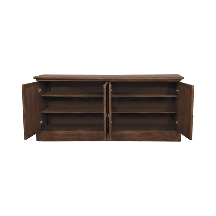 Brockway 4-door Server Antique Java - U&U Home Budget Furniture (Carteret, NJ)