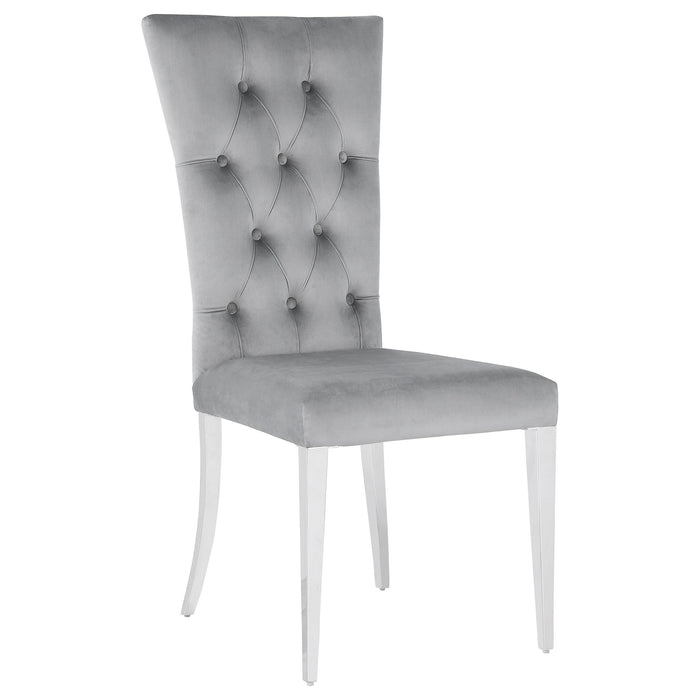 Kerwin Tufted Upholstered Side Chair (Set Of 2) - U&U Home Budget Furniture (Carteret, NJ)