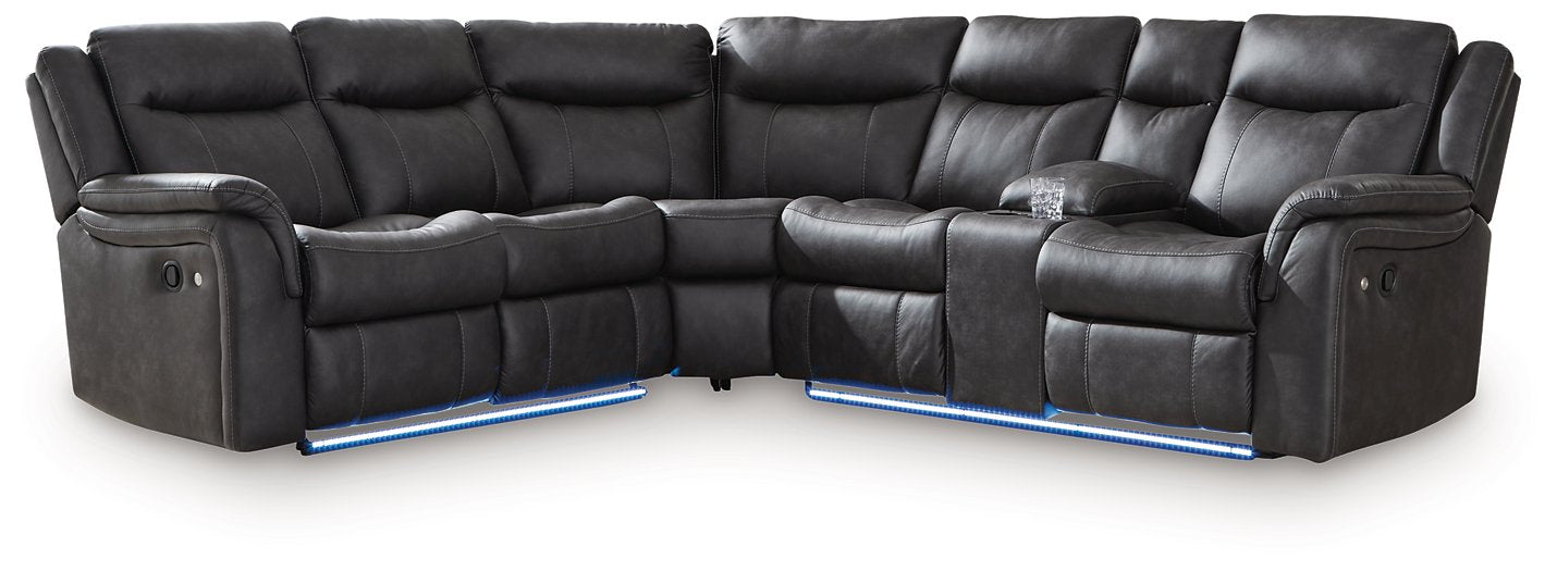 Sultan Meadow Reclining Sectional - U&U Home Budget Furniture (Carteret, NJ)