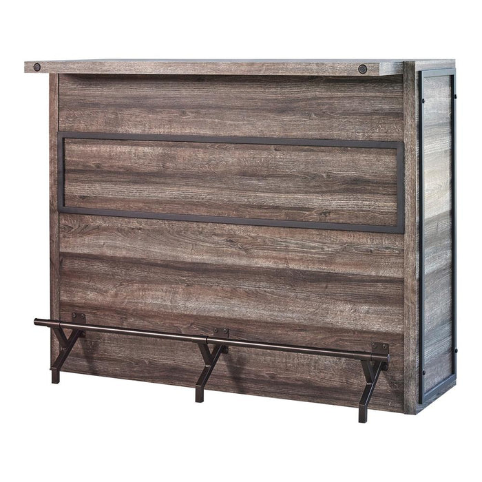 Joe 5-shelf Bar Unit Aged Oak - U&U Home Budget Furniture (Carteret, NJ)