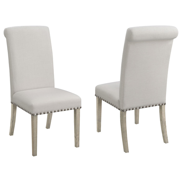 Salem Upholstered Side Chairs Rustic Smoke and Grey (Set of 2) - U&U Home Budget Furniture (Carteret, NJ)