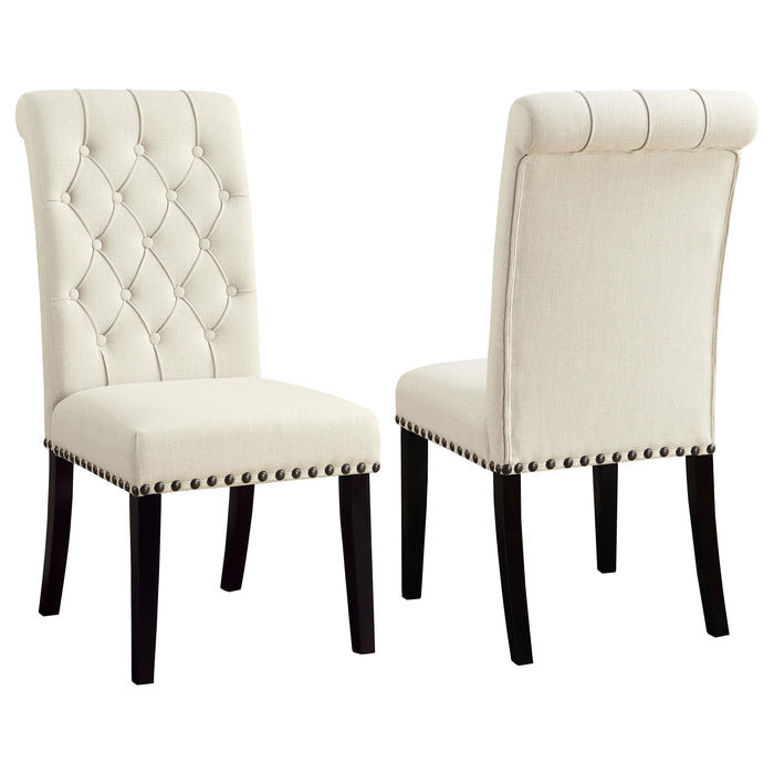 Alana Tufted Back Upholstered Side Chairs Beige (Set of 2) - U&U Home Budget Furniture (Carteret, NJ)