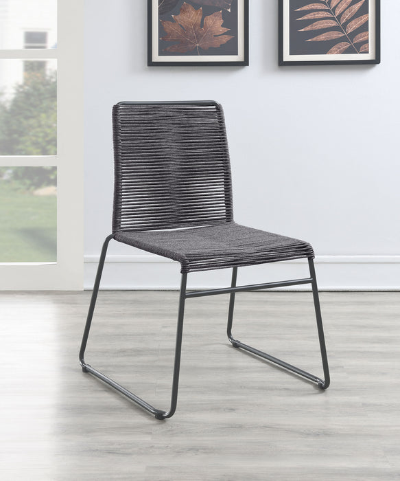 Jerome Upholstered Stackable Side Chairs (Set of 2) - U&U Home Budget Furniture (Carteret, NJ)