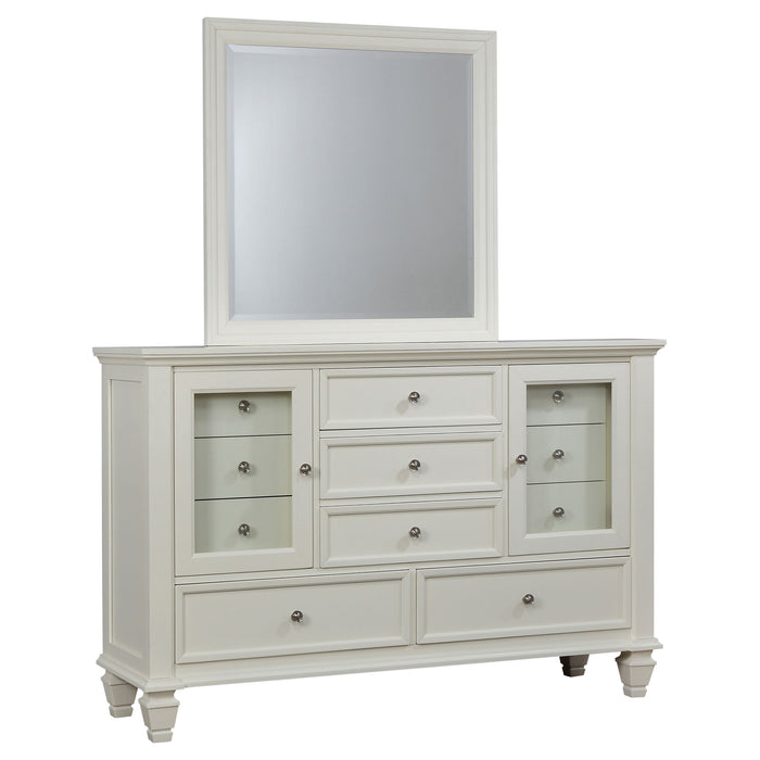 Sandy Beach Dresser With Mirror - U&U Home Budget Furniture (Carteret, NJ)