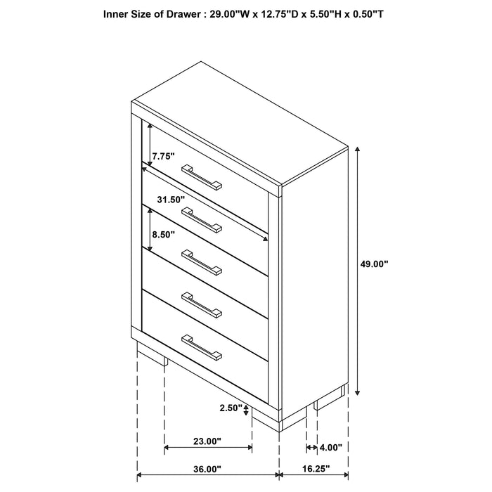 Jessica Minimalistic Platform Bedroom Set - U&U Home Budget Furniture (Carteret, NJ)