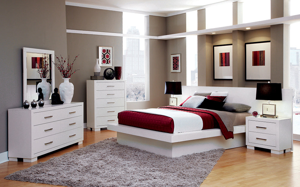 Jessica Bedroom Set with Nightstand Panels - U&U Home Budget Furniture (Carteret, NJ)