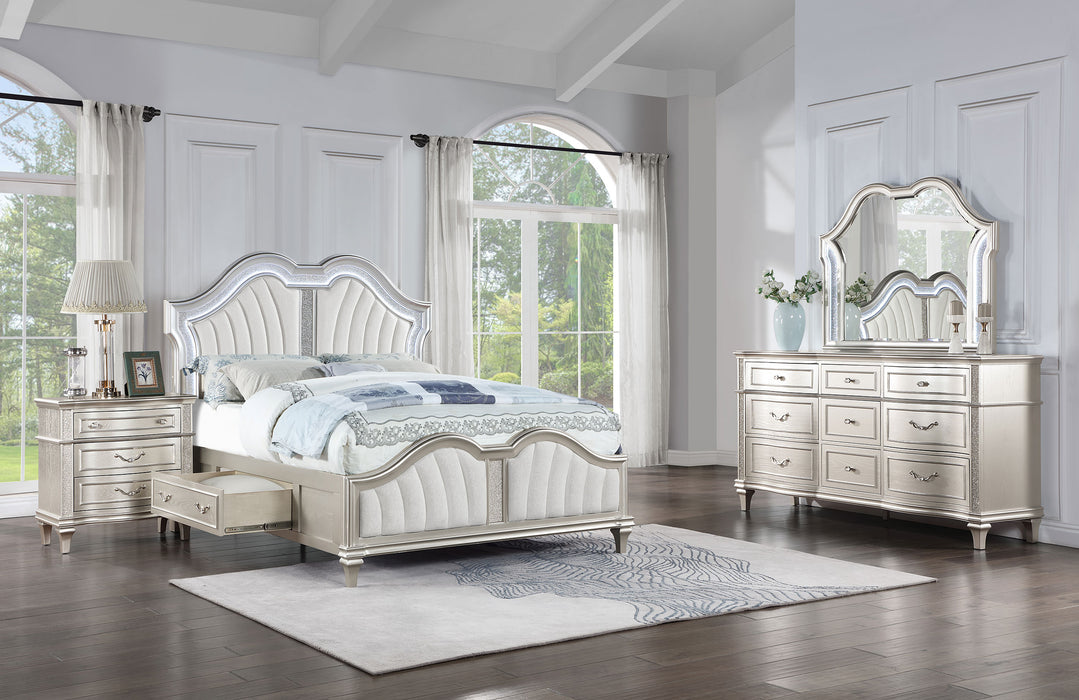 Evangeline 4 & 5 Piece Bedroom Set - U&U Home Budget Furniture (Carteret, NJ)