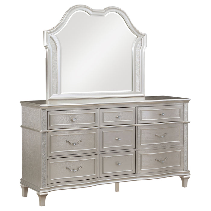 Evangeline Dresser With Mirror - U&U Home Budget Furniture (Carteret, NJ)