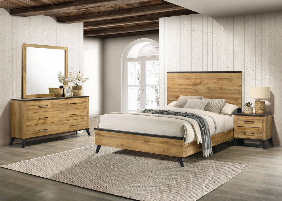 Kaywood 4 & 5 Pc Bedroom Set Full, E.King, Queen & Twin - U&U Home Budget Furniture (Carteret, NJ)