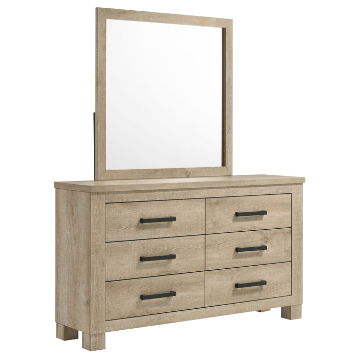 Oakglen Dresser With Mirrors - U&U Home Budget Furniture (Carteret, NJ)