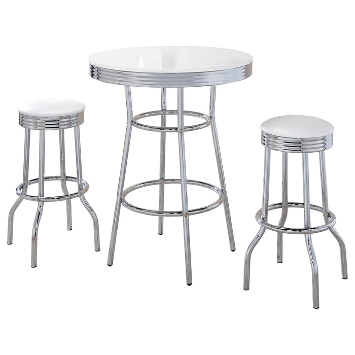 Retro 3 Pc Bar Set - U&U Home Budget Furniture (Carteret, NJ)