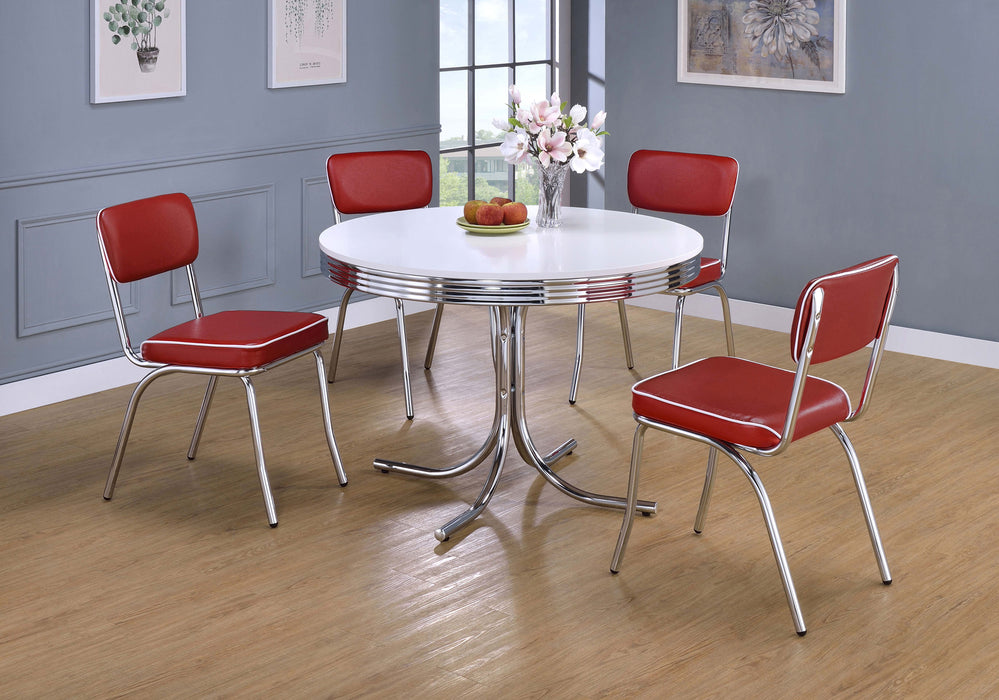 Retro 5 Pc Dining Sets - U&U Home Budget Furniture (Carteret, NJ)