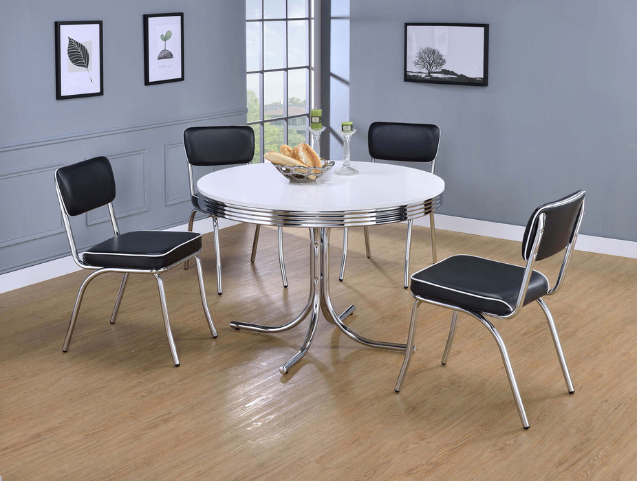 Retro 5 Pc Dining Sets - U&U Home Budget Furniture (Carteret, NJ)