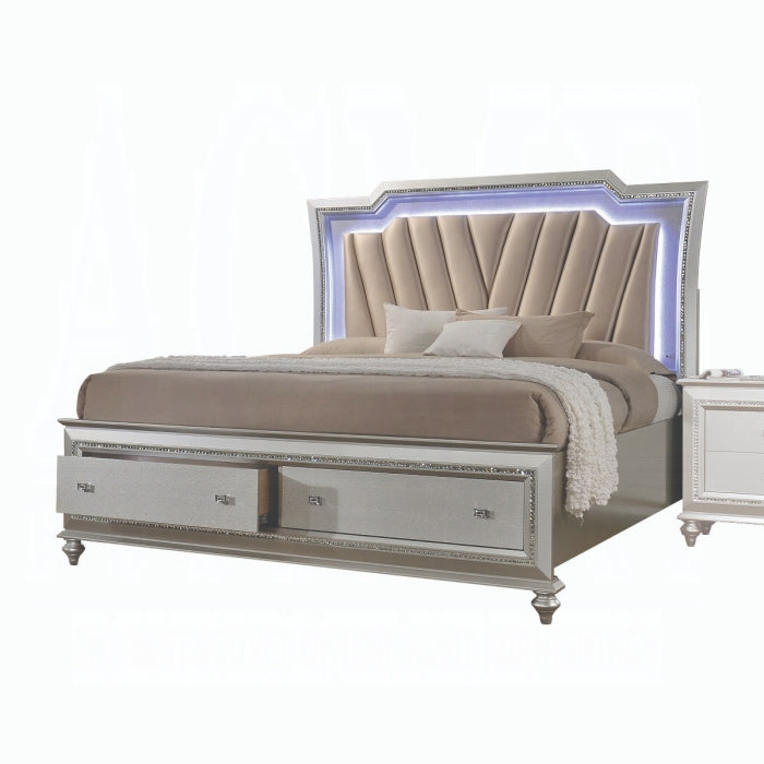 Kaitlyn CK Bed With Led and Storage - U&U Home Budget Furniture (Carteret, NJ)