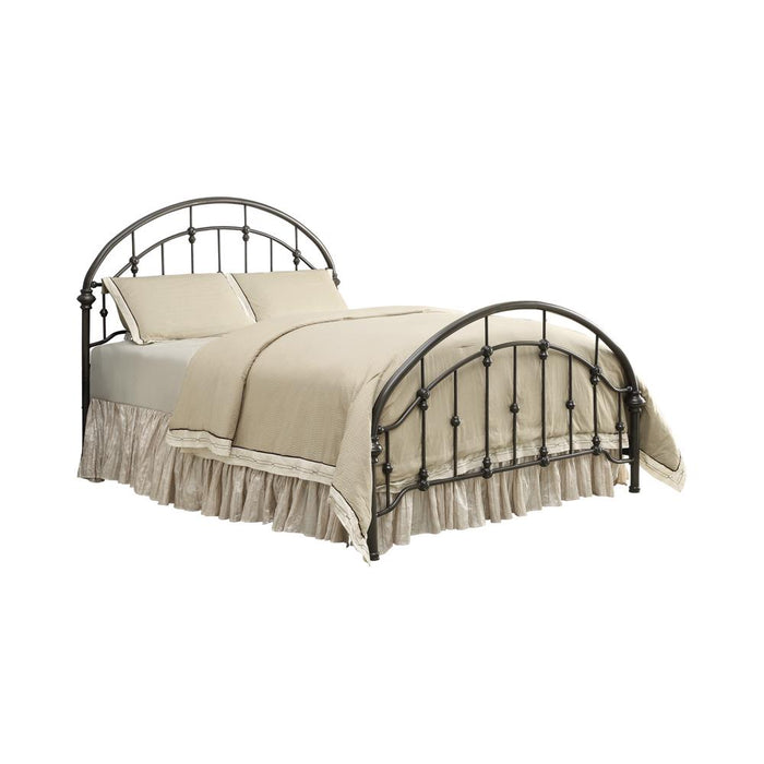 Rowan Eastern King & Queen Bed Dark Bronze - U&U Home Budget Furniture (Carteret, NJ)