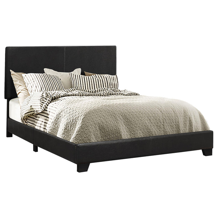 Dorian Upholstered California King, E.King, & Queen Bed Black, Brown, & Grey - U&U Home Budget Furniture (Carteret, NJ)