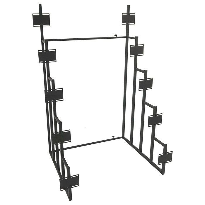 Duarto 5-tier Headboard Display Rack Black - U&U Home Budget Furniture (Carteret, NJ)