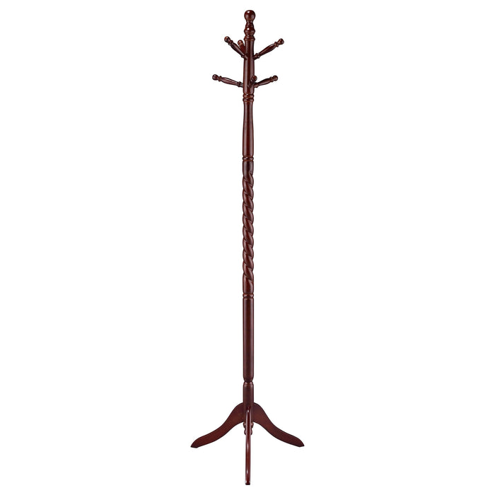 Riona 2-tier Coat Rack Merlot - U&U Home Budget Furniture (Carteret, NJ)