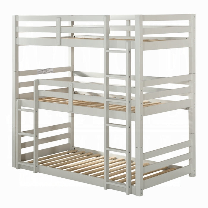 Ronnie Triple Twin Bunk Bed - U&U Home Budget Furniture (Carteret, NJ)