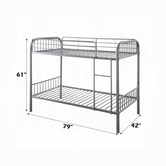 Bristol Twin-Twin Bunk Bed - U&U Home Budget Furniture (Carteret, NJ)