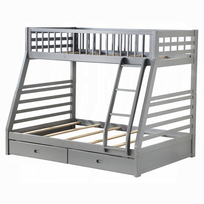 Jason Twin-Full Bunk Bed With Storage - U&U Home Budget Furniture (Carteret, NJ)