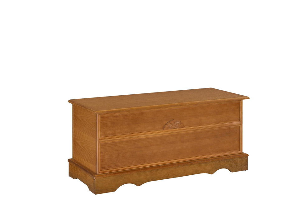 Paula Rectangular Cedar Chest Honey - U&U Home Budget Furniture (Carteret, NJ)