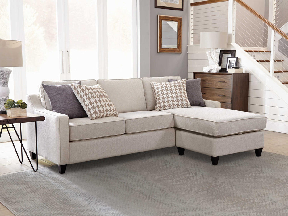 Mcloughlin Upholstered Sectional Platinum - U&U Home Budget Furniture (Carteret, NJ)