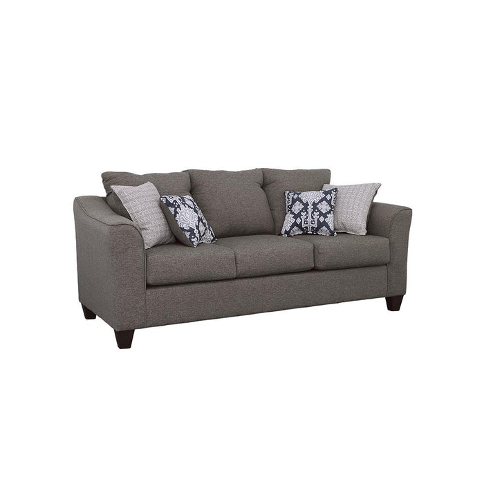 Salizar Flared Arm Sofa Grey - U&U Home Budget Furniture (Carteret, NJ)