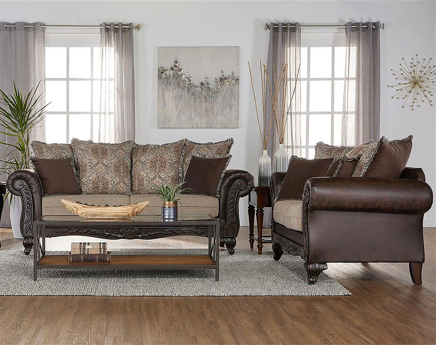 Elmbrook Stationary 2 Pc Set - U&U Home Budget Furniture (Carteret, NJ)