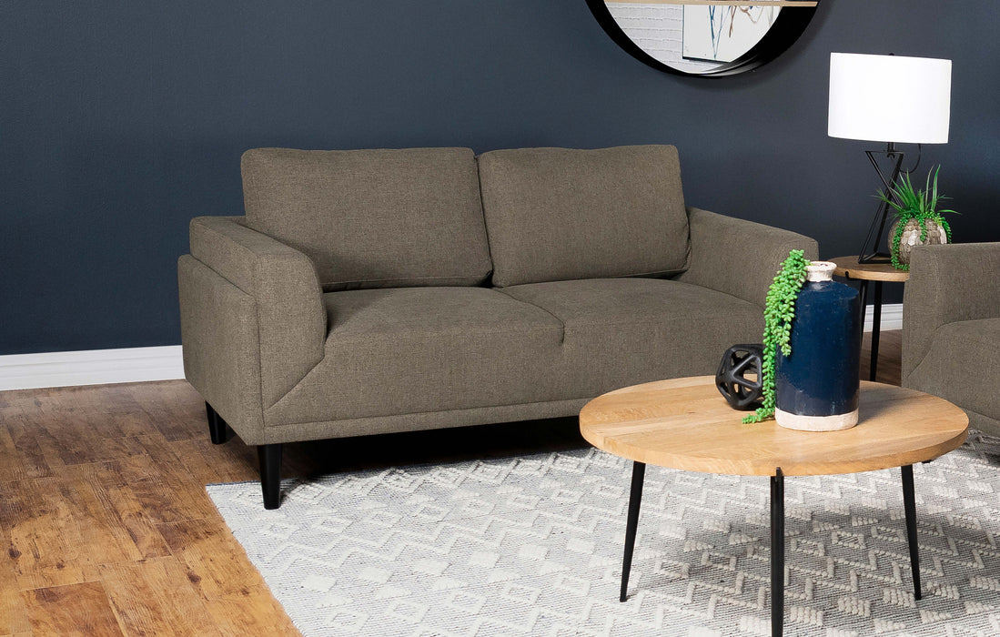 Rilynn Upholstered Track Arms Loveseat - U&U Home Budget Furniture (Carteret, NJ)