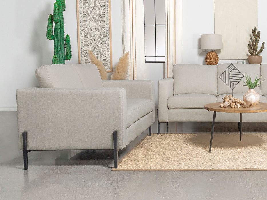 Tilly Upholstered Track Arms Loveseat - U&U Home Budget Furniture (Carteret, NJ)