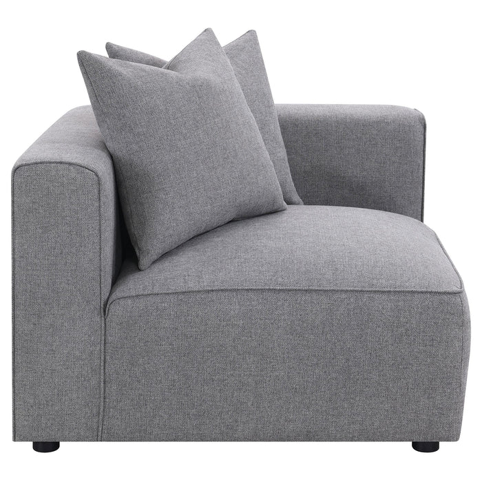Jennifer Upholstered Corner Chair - U&U Home Budget Furniture (Carteret, NJ)
