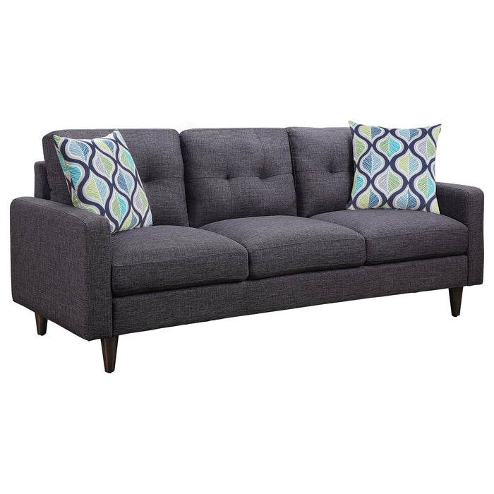 Watsonville Tufted Back Sofa Grey - U&U Home Budget Furniture (Carteret, NJ)
