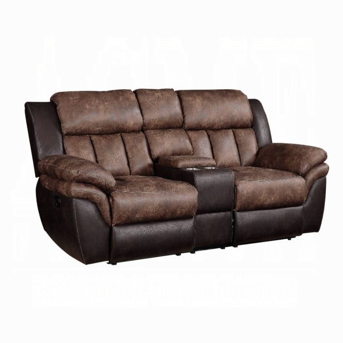 Jaylen Motion Loveseat With Console - U&U Home Budget Furniture (Carteret, NJ)