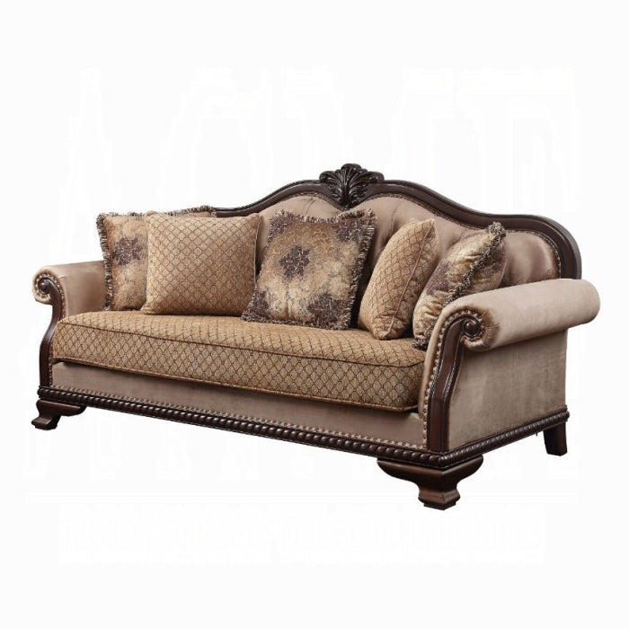 Chateau De Ville Sofa With 5 Pillows - U&U Home Budget Furniture (Carteret, NJ)