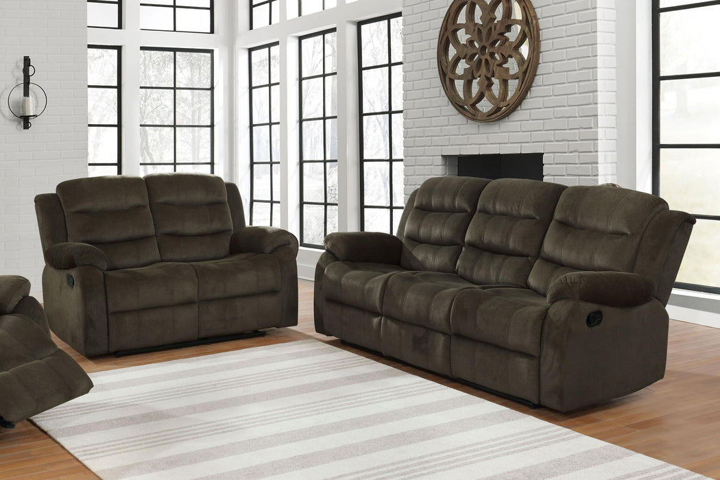 Rodman Upholstered Tufted Living Room Set Olive Brown - U&U Home Budget Furniture (Carteret, NJ)