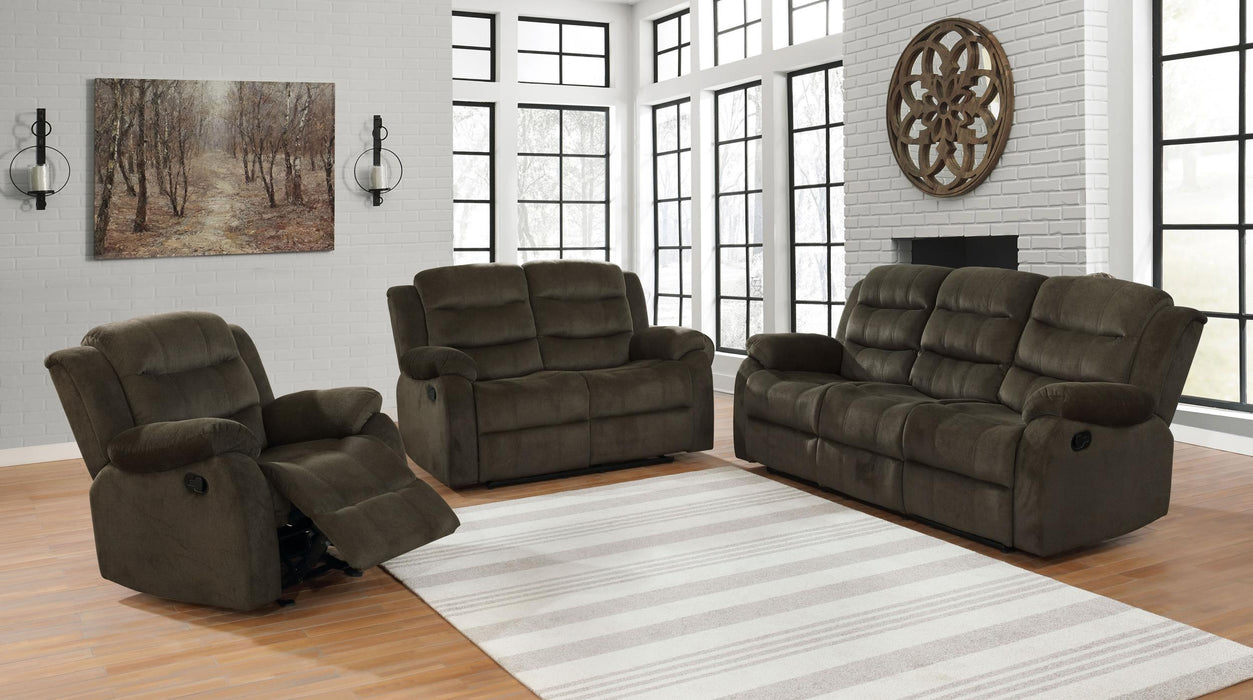 Rodman Upholstered Tufted Living Room Set Olive Brown - U&U Home Budget Furniture (Carteret, NJ)