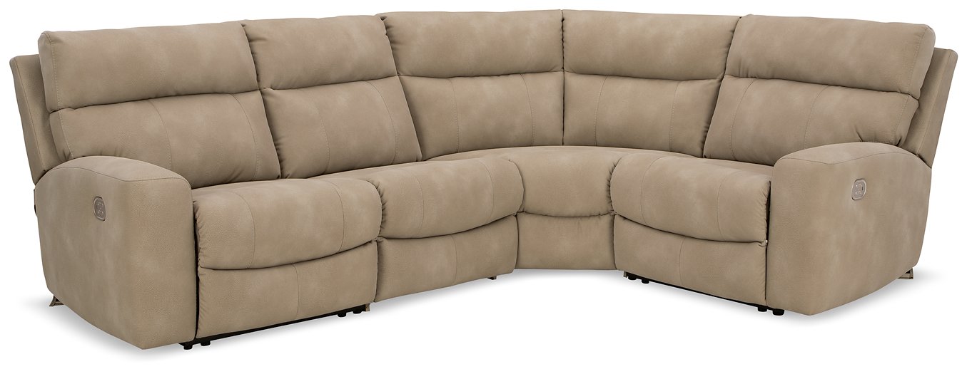 Next-Gen DuraPella Power Reclining Sectional - U&U Home Budget Furniture (Carteret, NJ)