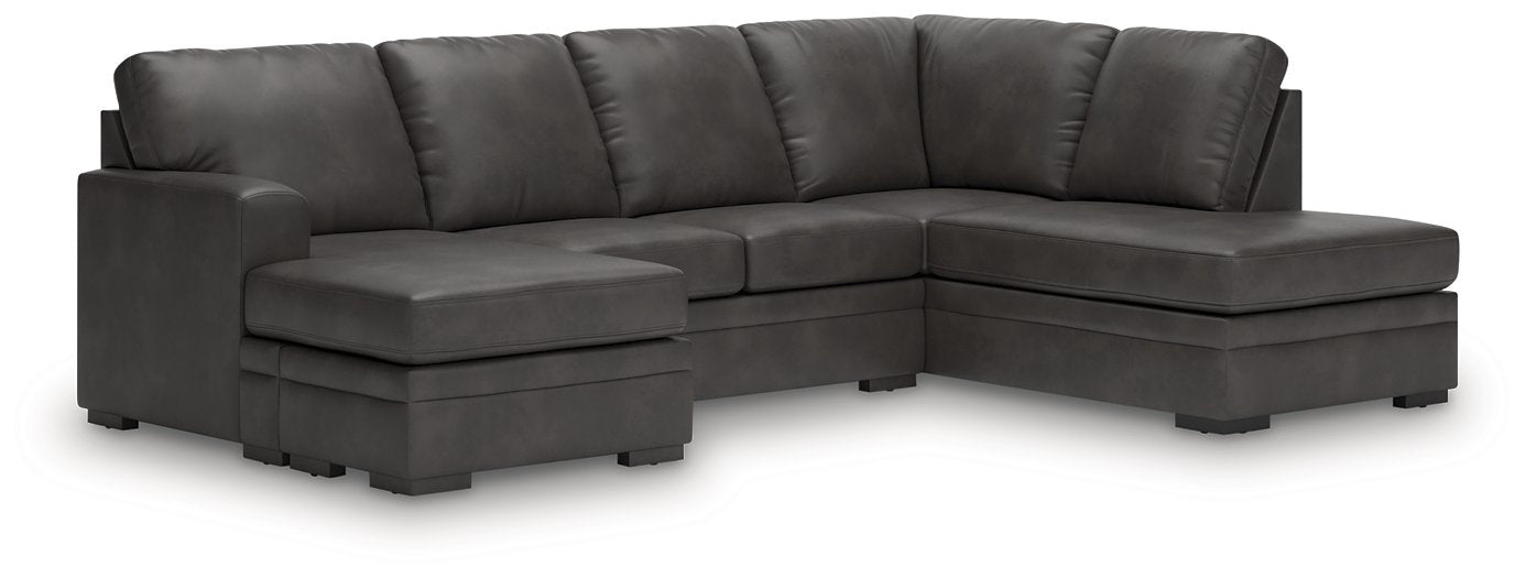 Lofton-Pike Sectional with Chaise - U&U Home Budget Furniture (Carteret, NJ)