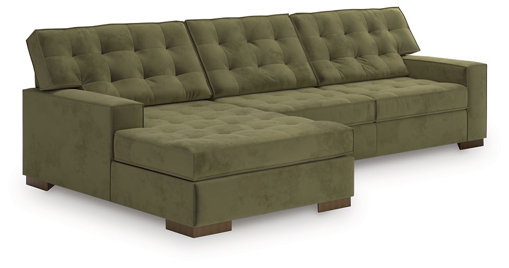 Caspian-Town Sectional with Chaise - U&U Home Budget Furniture (Carteret, NJ)