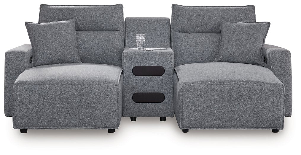 Modmax Power Reclining Sectional with Chaise - U&U Home Budget Furniture (Carteret, NJ)