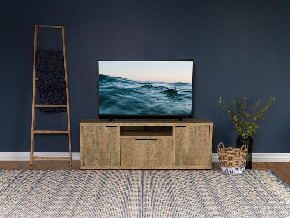Tabby 4-door Engineered Wood 60" TV Stand Mango - U&U Home Budget Furniture (Carteret, NJ)