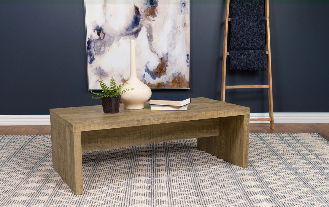 Lynette Rectangular Engineered Wood Coffee Table Mango - U&U Home Budget Furniture (Carteret, NJ)
